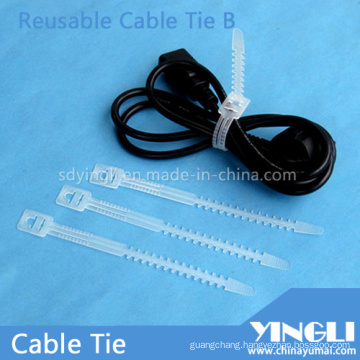 Reusable Cable Ties in Fish-Bone Shape